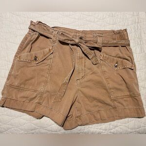 Old Navy terracotta shorts size Lg. With matching belt.